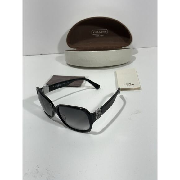 COACH EYEGLASSES S2020 BLACK 38-16-125 With Case & Paperwork Mint Condition - Picture 2 of 10